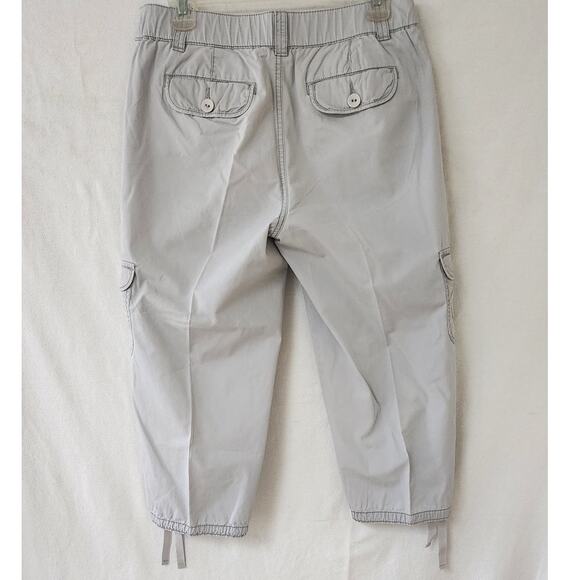 ST. Johns Bay Light Blue Graysish Capri/Cargo Pants  Women's Size 4 - Picture 4 of 11